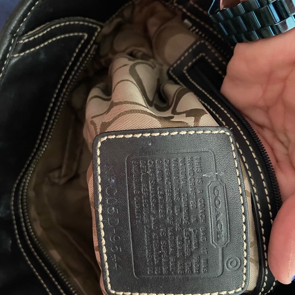 Coach black leather handbag - Picture 5 of 5